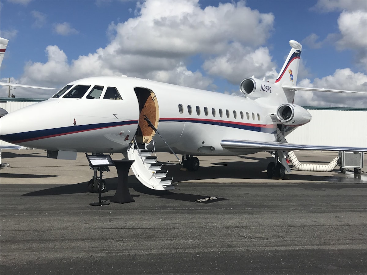 First time flying private jet interior cabin